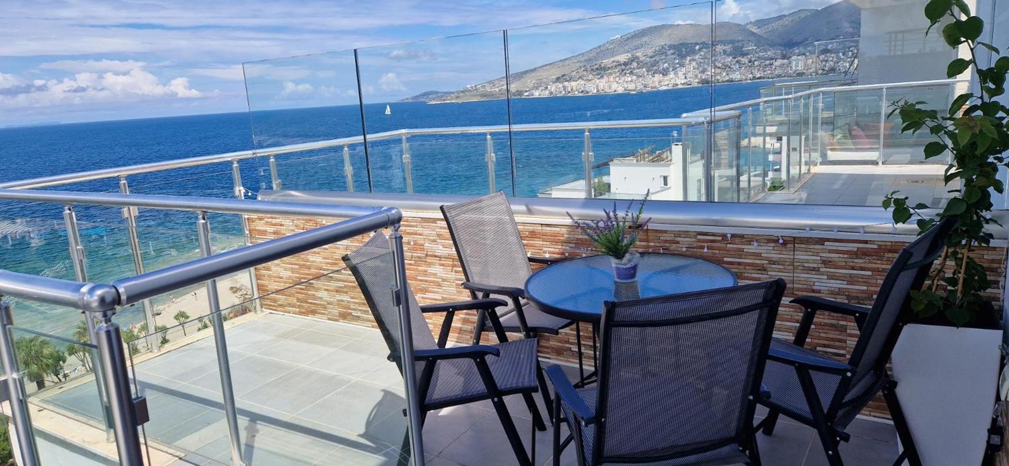 Apartmán Sadet'S Penthouse Saranda Exteriér fotografie