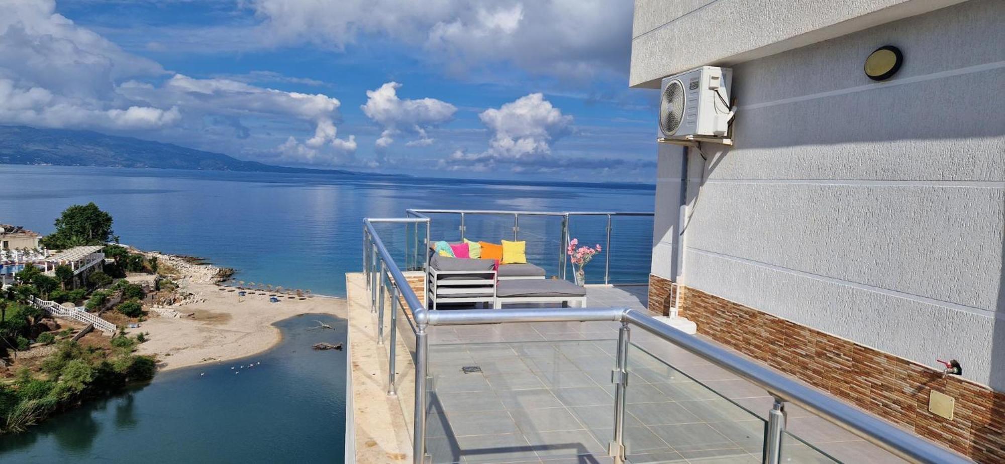 Apartmán Sadet'S Penthouse Saranda Exteriér fotografie