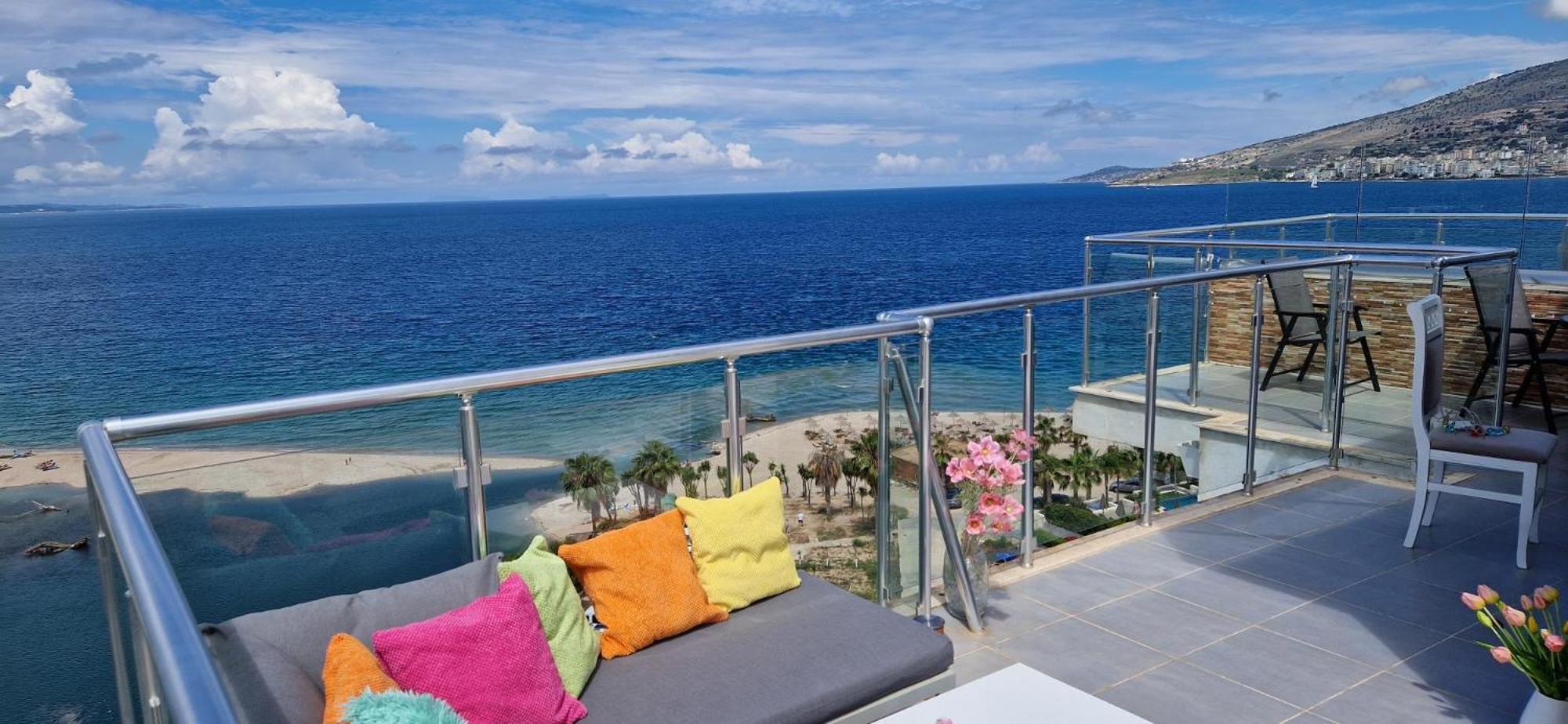Apartmán Sadet'S Penthouse Saranda Exteriér fotografie