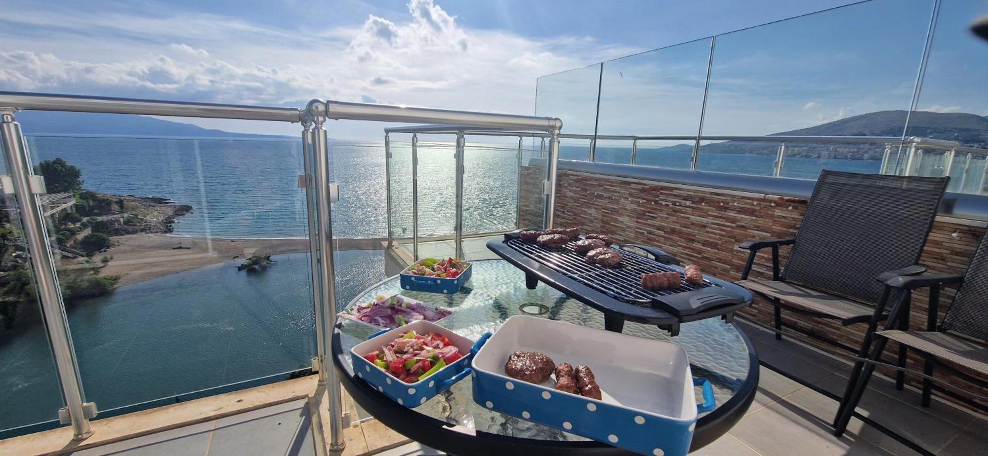 Apartmán Sadet'S Penthouse Saranda Exteriér fotografie